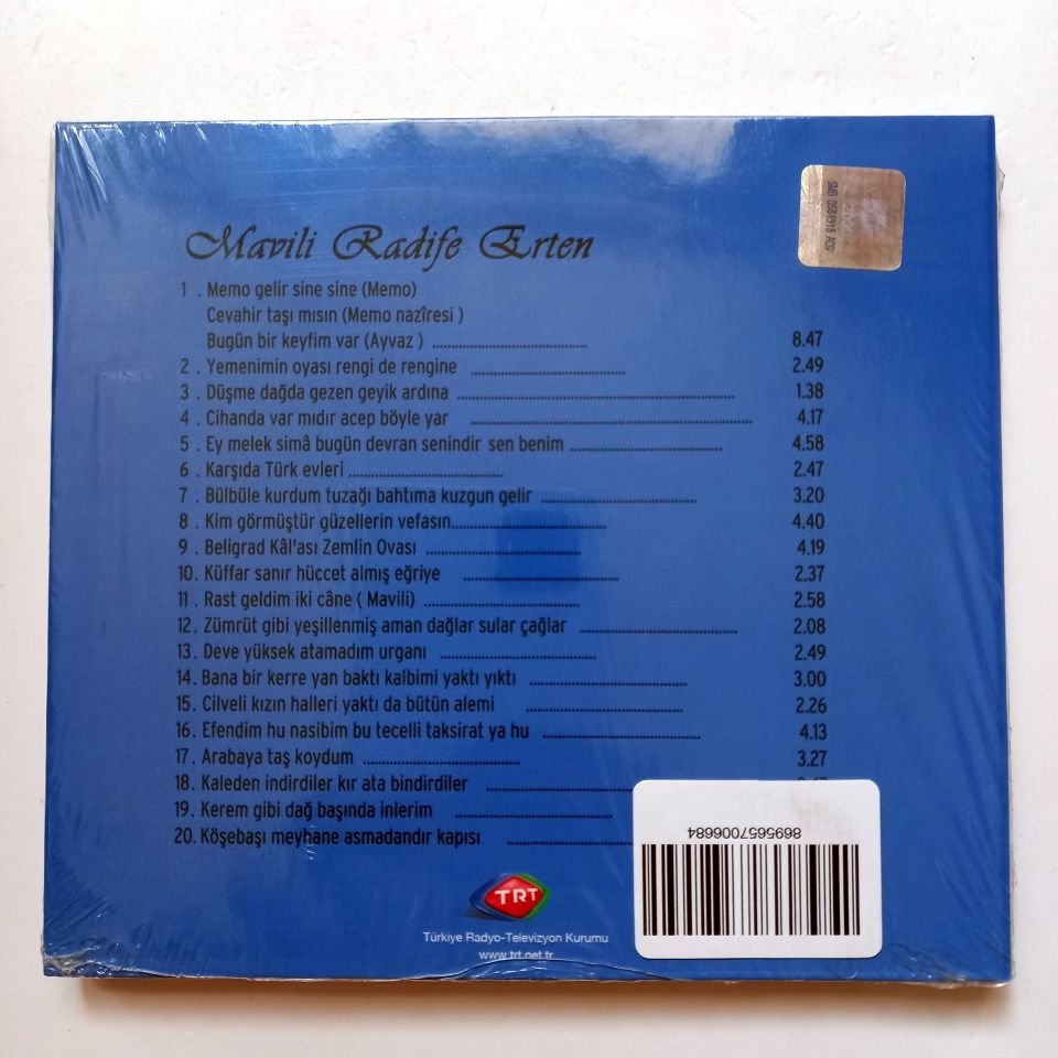MAVİLİ RADİFE ERTEN'DEN SEÇMELER - TRT CD SIFIR