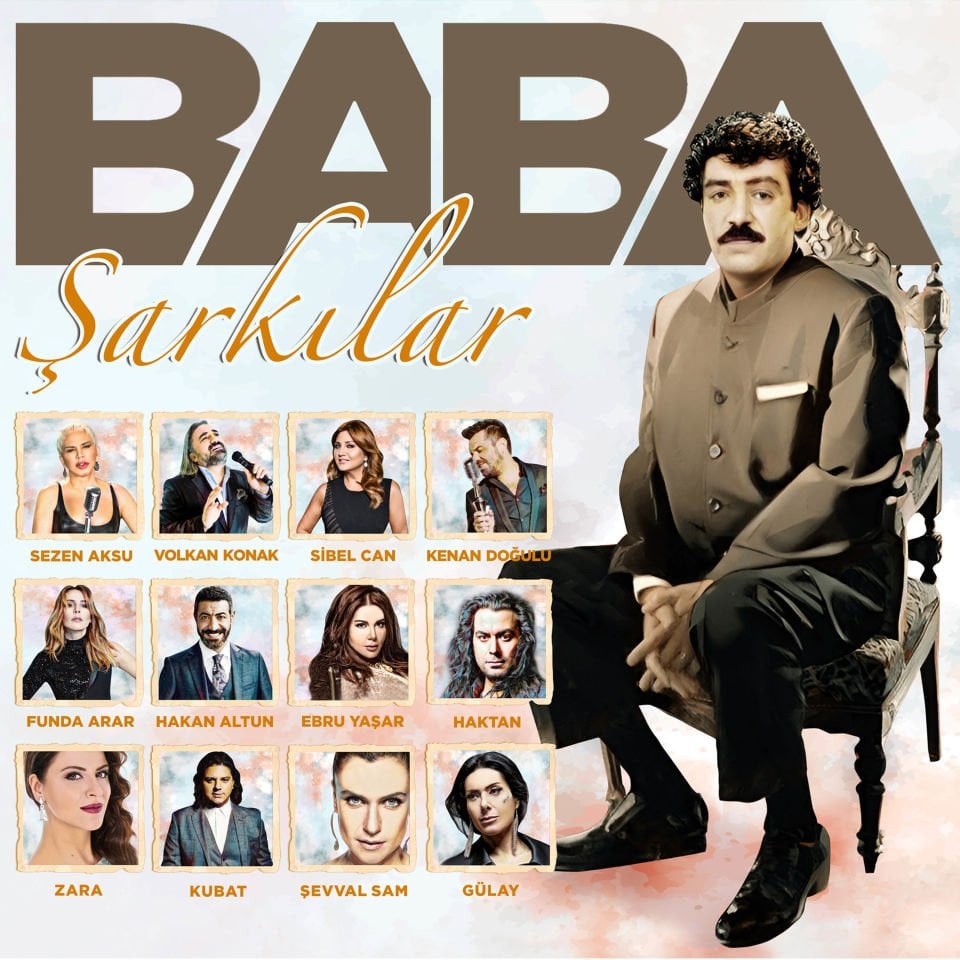 BABA ŞARKILAR (YENİ KAPAK TASARIMI) - MÜSLÜM GÜRSES SAYGI ALBÜMÜ / SEZEN AKSU, KENAN DOĞULU, VOLKAN KONAK, KUBAT, ŞEVVAL SAM - LP 2025 BASIM SIFIR PLAK