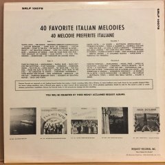 MELODIE PREFERITE ITALIANE FAVORITE ITALIAN MELODIES, LUIGI MANZONI 2.EL PLAK