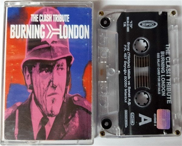 BURNING LONDON - THE CLASH TRIBUTE (1999) SONY CASSETTE MADE IN TURKEY ''USED''