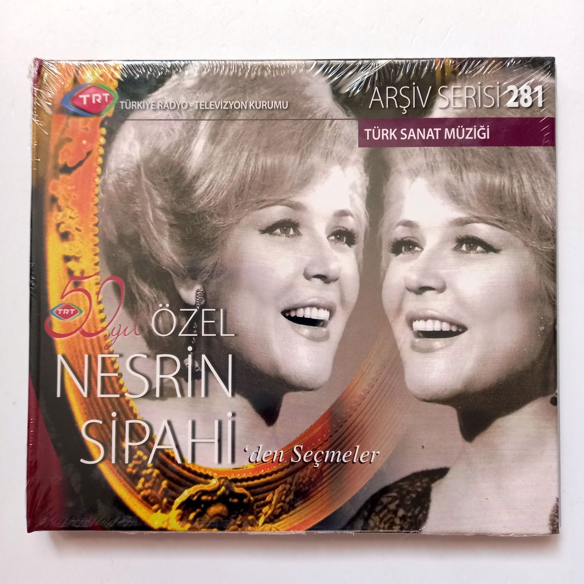 50. YIL ÖZEL NESRİN SİPAHİ'DEN SEÇMELER / TÜRK SANAT MÜZİĞİ / TRT ARŞİV SERİSİ 281 - CD SIFIR