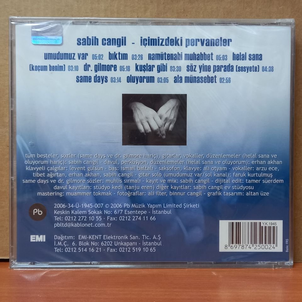 SABİH CANGİL – İÇİMİZDEKİ PERVANELER (2006) - CD SIFIR