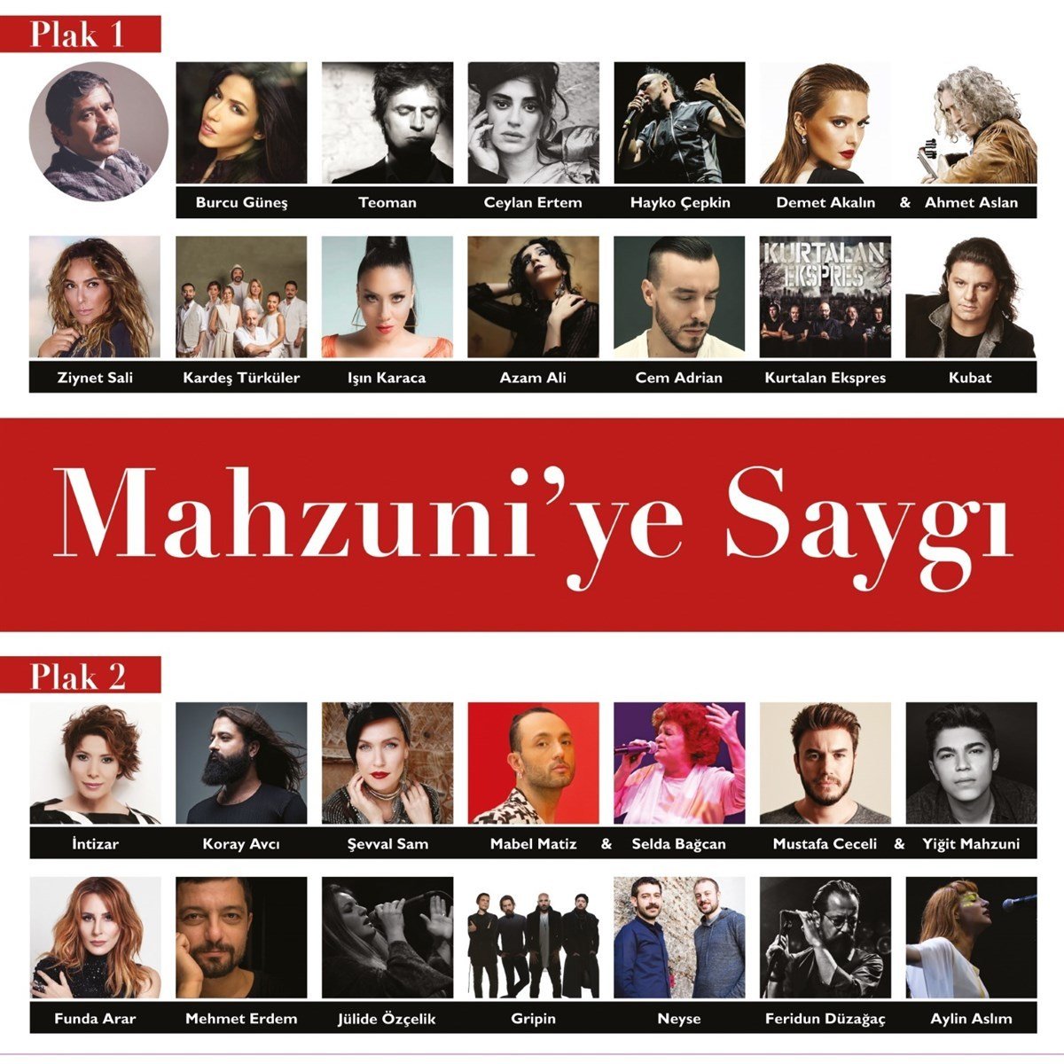 MAHZUNİ'YE SAYGI - ÇEŞİTLİ SANATÇILAR ERTEM CEPKİN AKALIN MATİZ CECELİ GRİPİN SALİ - 2LP 180GR SFR PLAK