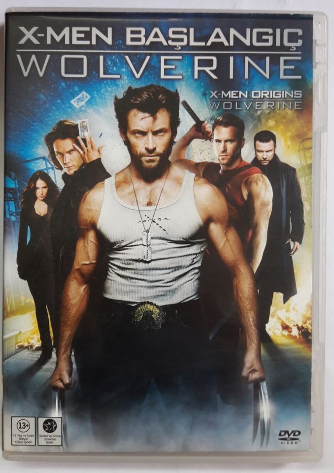 X-MEN BAŞLANGIÇ WOLVERINE - X-MEN ORIGINS WOLVERINE - HUGH JACKMAN - MARVEL - DVD 2.EL