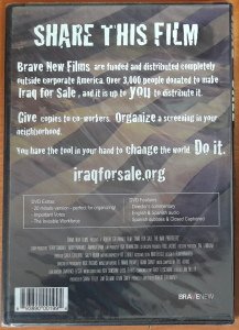IRAQ FOR SALE - DVD SIFIR 1. BÖLGE TR ALTYAZI YOKTUR