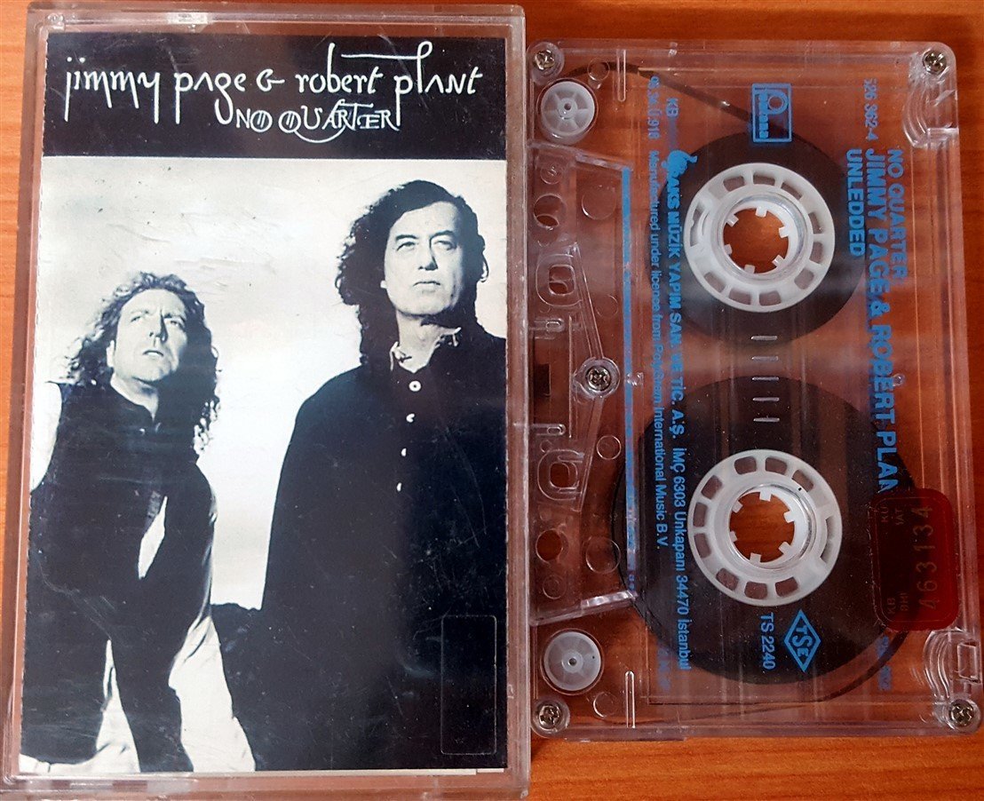 JIMMY PAGE & ROBERT PLANT - NO QUARTER / UNLEDDED (1995) RAKS CASSETTE MADE IN TURKEY ''USED''