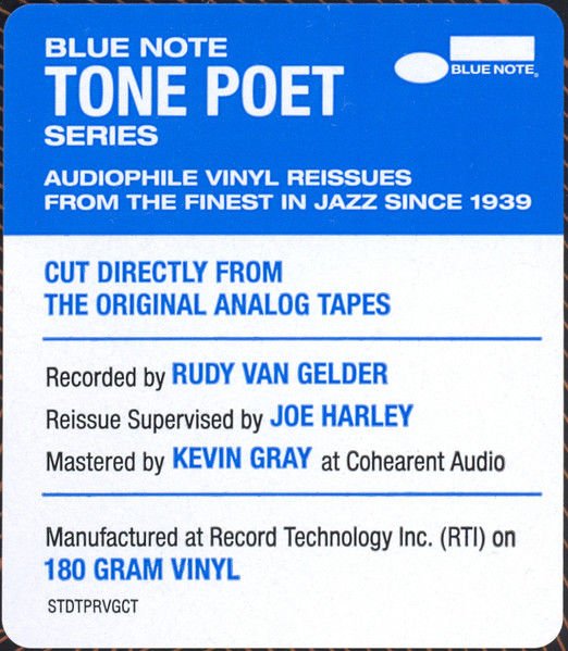 MCCOY TYNER - TIME FOR TYNER (1969) - LP 180GR BLUE NOTE TONE POET SERIES 2023 EDITION SIFIR PLAK