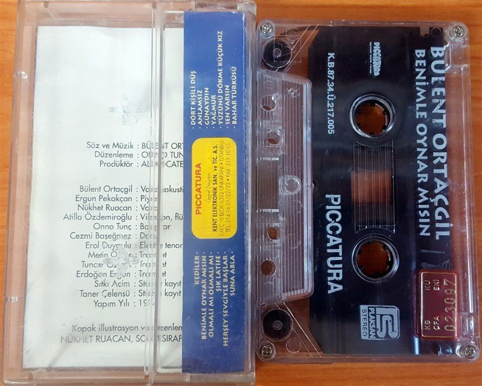 BÜLENT ORTAÇGİL - BENİMLE OYNAR MISIN (1987) - KASET 2.EL