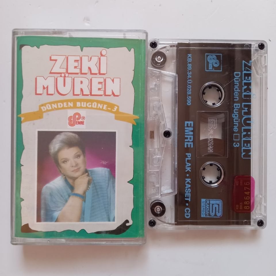 ZEKİ MÜREN - DÜNDEN BUGÜNE 3 (1989) - KASET 2.EL