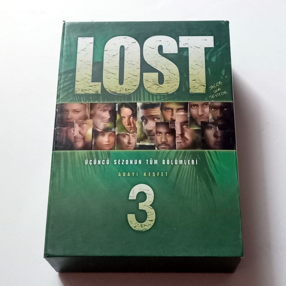 LOST -ÜÇÜNCÜ SEZONUN TÜM BÖLÜMLERİ  - DVD  7 DİSK SET SLIPCASE 2.EL