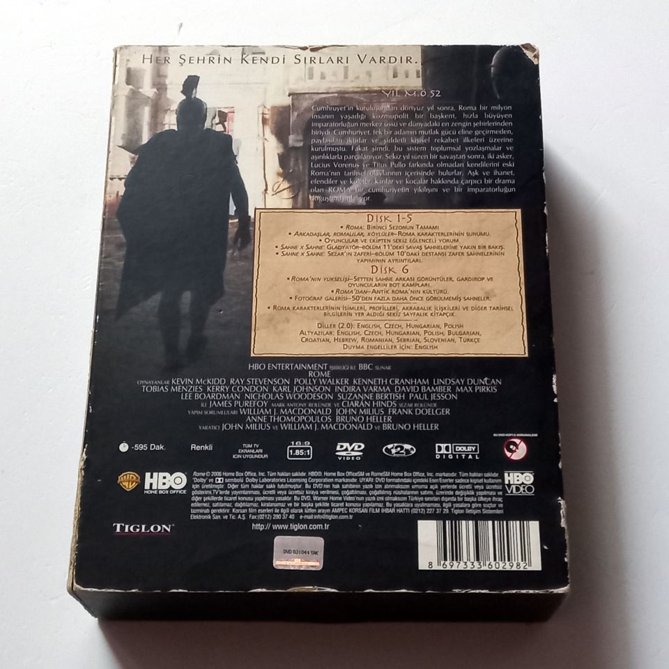 ROMA -BİRİNCİ SEZONUN TAMAMI  - DVD 6 DİSK SET SLIPCASE 2.EL