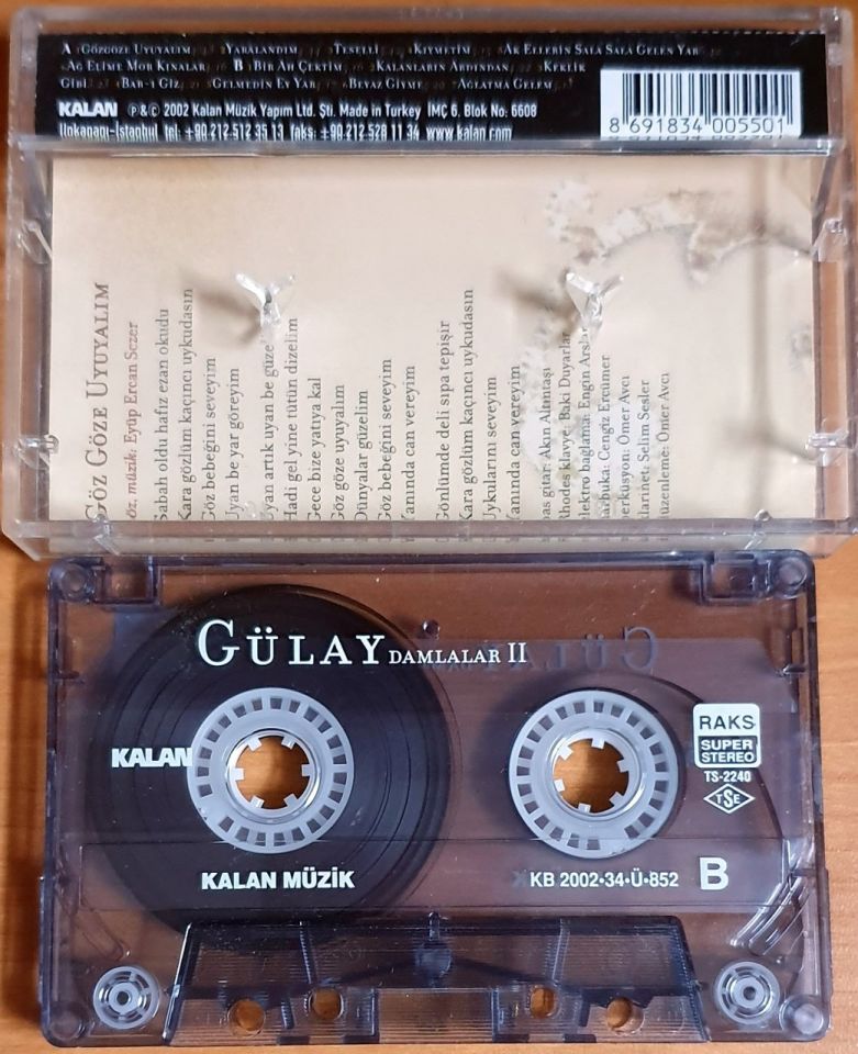GÜLAY - DAMLALAR II (2002) - KASET 2.EL