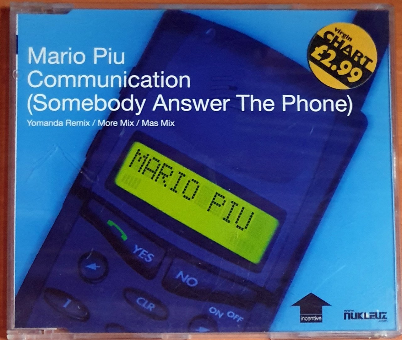 MARIO PIU - COMMUNICATION (1999) - CD SINGLE 2.EL