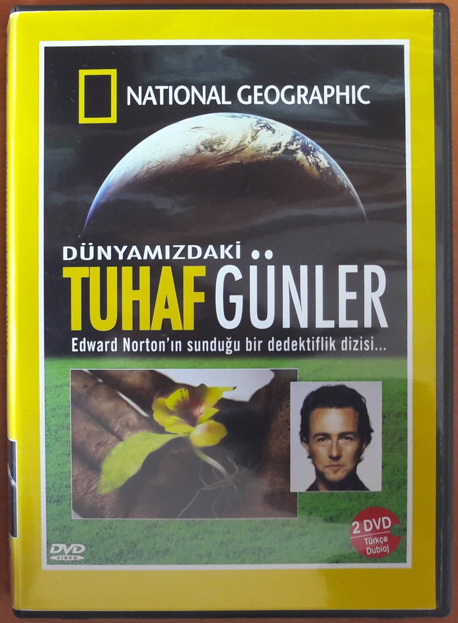 DÜNYAMIZDAKİ TUHAF GÜNLER - EDWARD NORTON - NATIONAL GEOGRAPHIC BELGESEL - 2DVD 2.EL