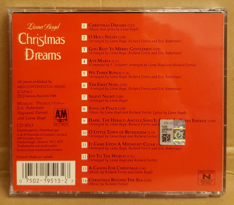 CHRISTMAS DREAMS - MUSIC BY LIONA BOYD (1989) - CD 2.EL