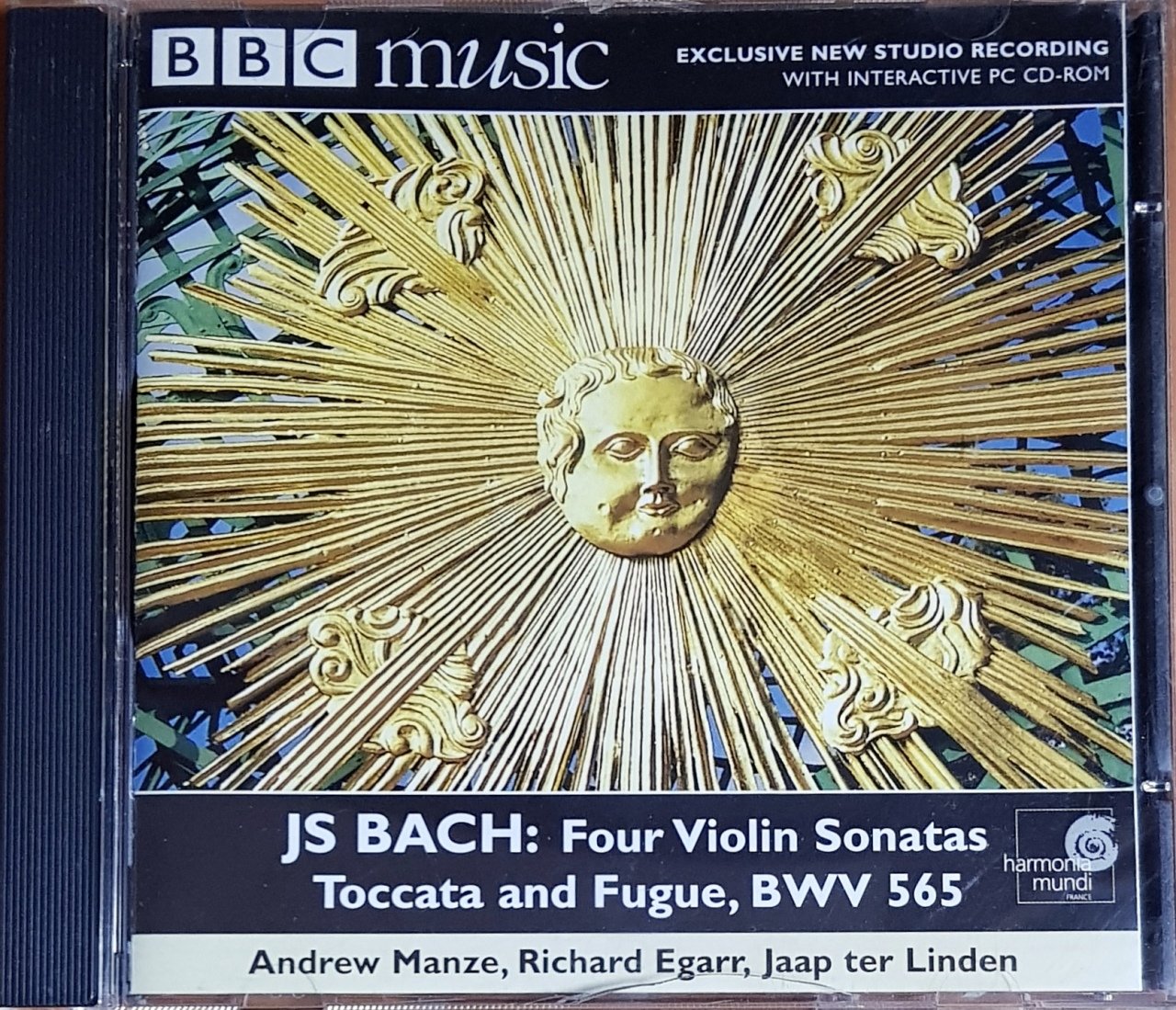 BACH: FOUR VIOLIN SONATAS / MANZE, EGARR, TER LINDEN (1999) BBC MUSIC MAGAZINE PROMO CD 2.EL