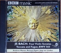 BACH: FOUR VIOLIN SONATAS / MANZE, EGARR, TER LINDEN (1999) BBC MUSIC MAGAZINE PROMO CD 2.EL