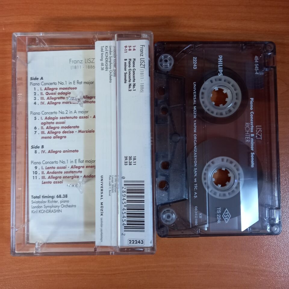 LISZT -  THE 100 CLASSICS / PIANO CONCERTOS / B MINOR SONATA - KASET 2.EL