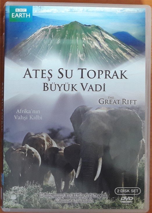 ATEŞ SU TOPRAK BÜYÜK VADİ - THE GREAT RIFT - BBC EARTH - BELGESEL - 2DVD 2.EL