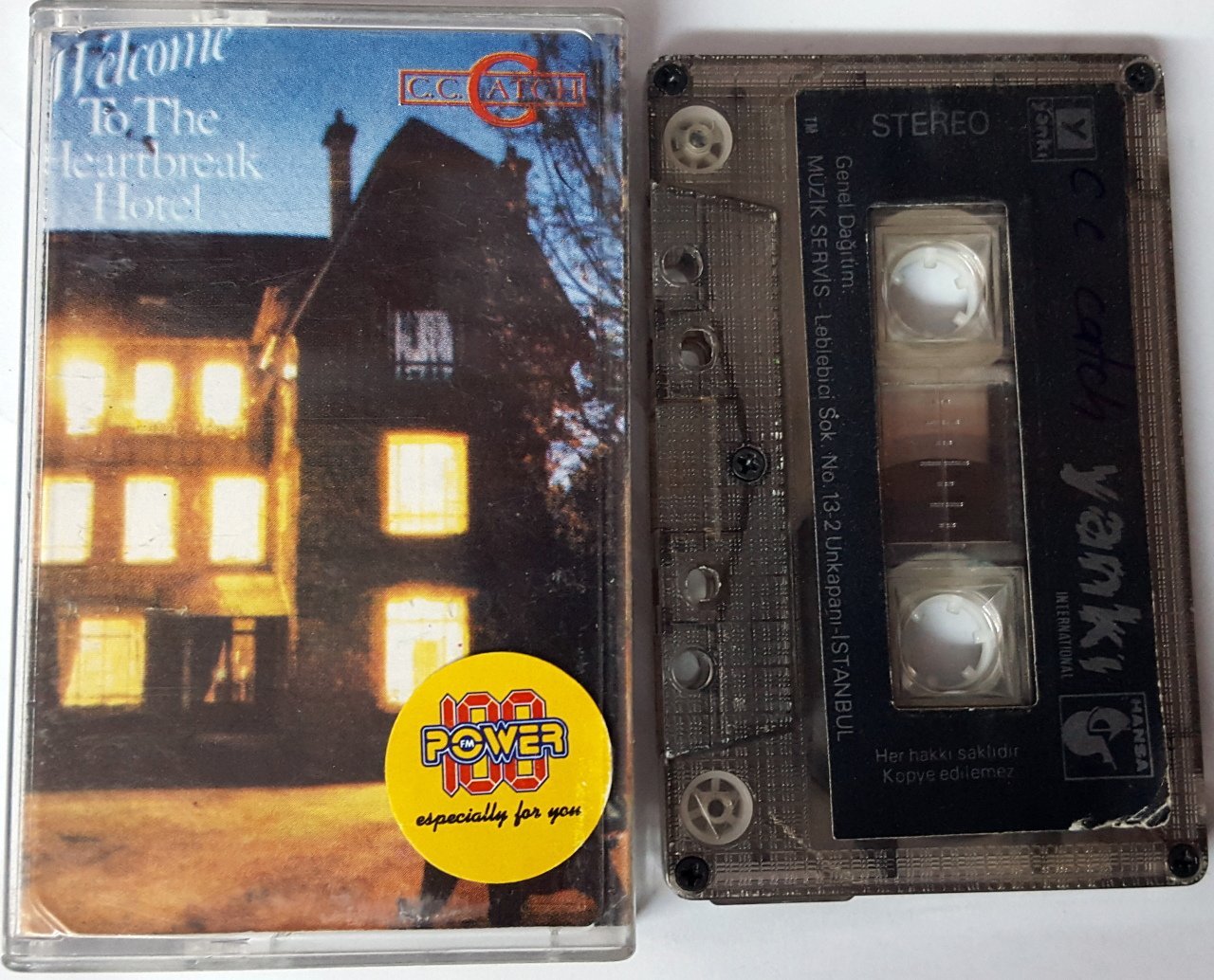 C.C. CATCH - WELCOME TO THE HEARTBREAK HOTEL YANKI CASSETTE MADE IN TURKEY ''USED''