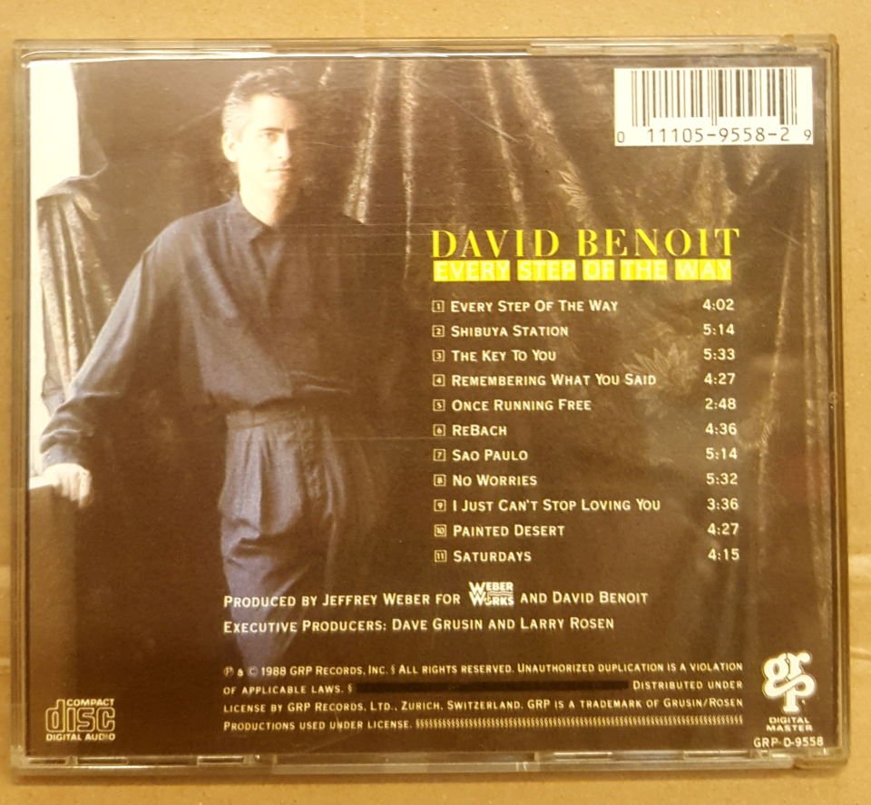 DAVID BENOIT - EVERY STEP OF THE WAY (1988) - CD GRP 2.EL