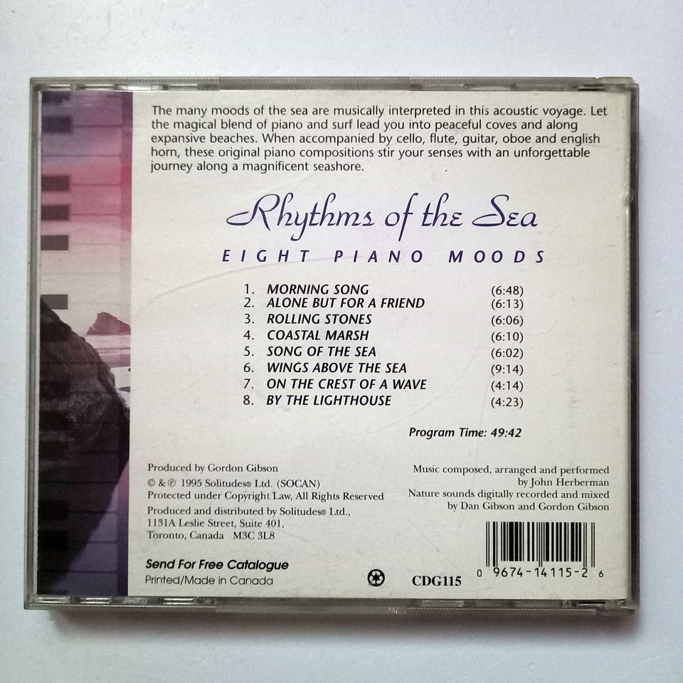 DAN GIBSON, JOHN HERBERMAN – RHYTHMS OF THE SEA / EIGHT PIANO MOODS (1995) - CD 2.EL