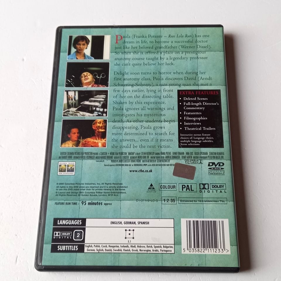ANATOMY - FRANKA POTENTE, BENNO FÜRMANN - YÖN.: STEFAN RUZOWITSKY - DVD 2.EL