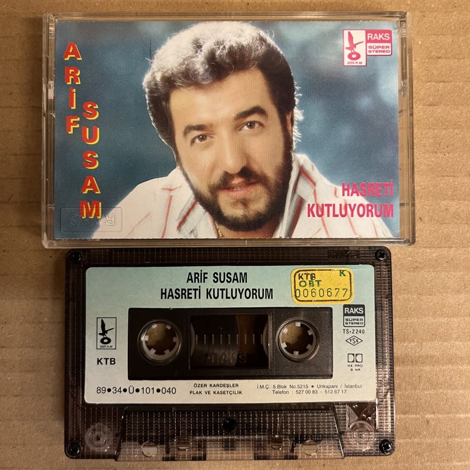 ARİF SUSAM - HASRETİ KUTLUYORUM (1989) - KASET 2.EL