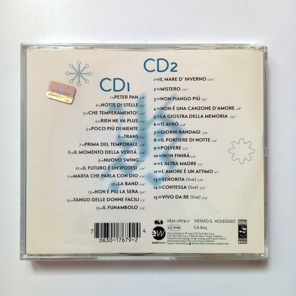 ENRICO RUGGERI – ANTOLOGIA / MILLENOVECENTOTTANTUNO - MILLENOVECENTONOVANTASEI (1997) - 2CD 2.EL