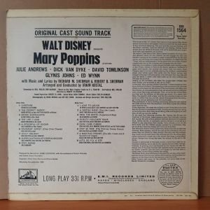 MARY POPPINS ORIGINAL CAST SOUNDTRACK / JULIE ANDREWS, DICK VAN DYKE (1964) - LP 2.EL PLAK