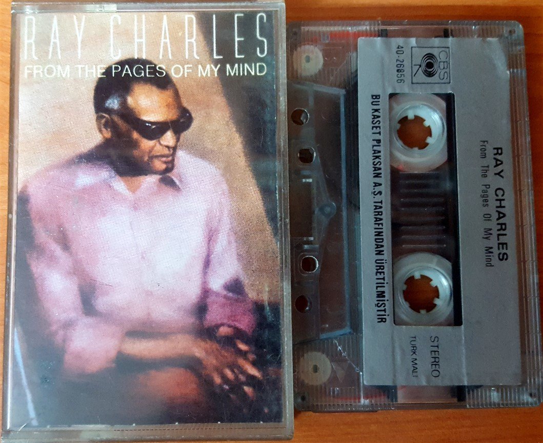 RAY CHARLES - FROM THE PAGES OF MY MIND CASSETTE MADE IN TURKEY ''USED'' PAPER LABEL