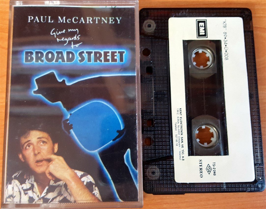 PAUL MCCARTNEY -  GIVE MY REGARDS TO BROAD STREET (1989) KENT CASSETTE MADE IN TURKEY ''USED'' PAPER LABEL