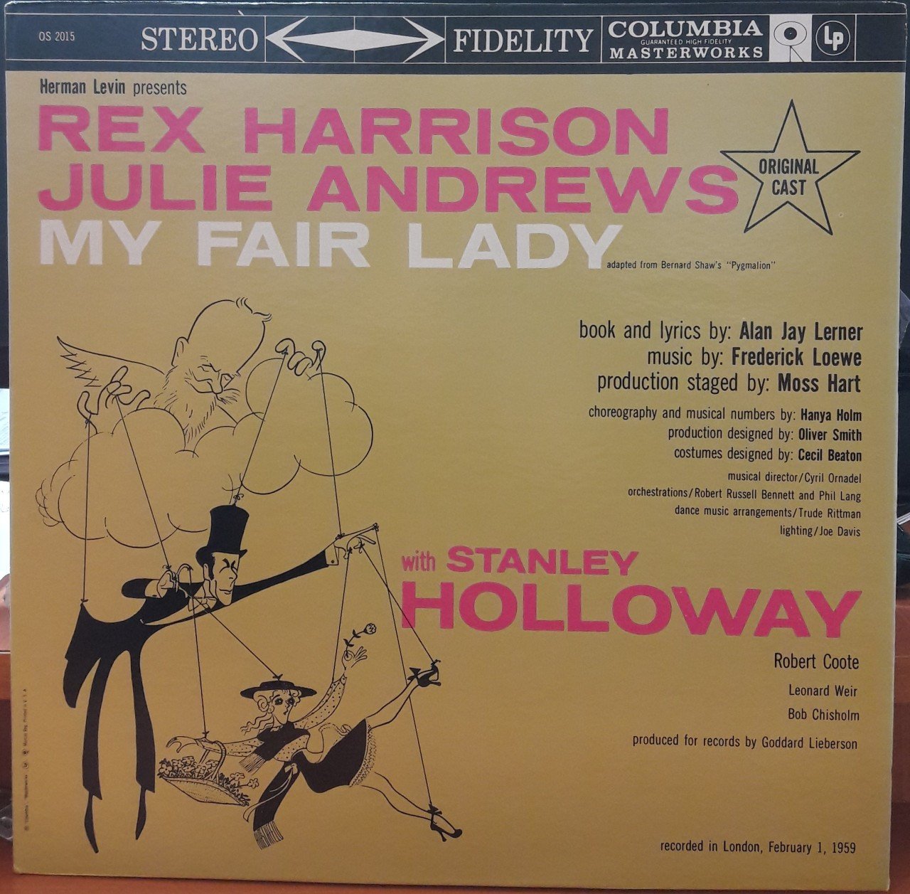 MY FAIR LADY - REX HARRISON - JULIE ANDREWS (1959) - PLAK 2.EL