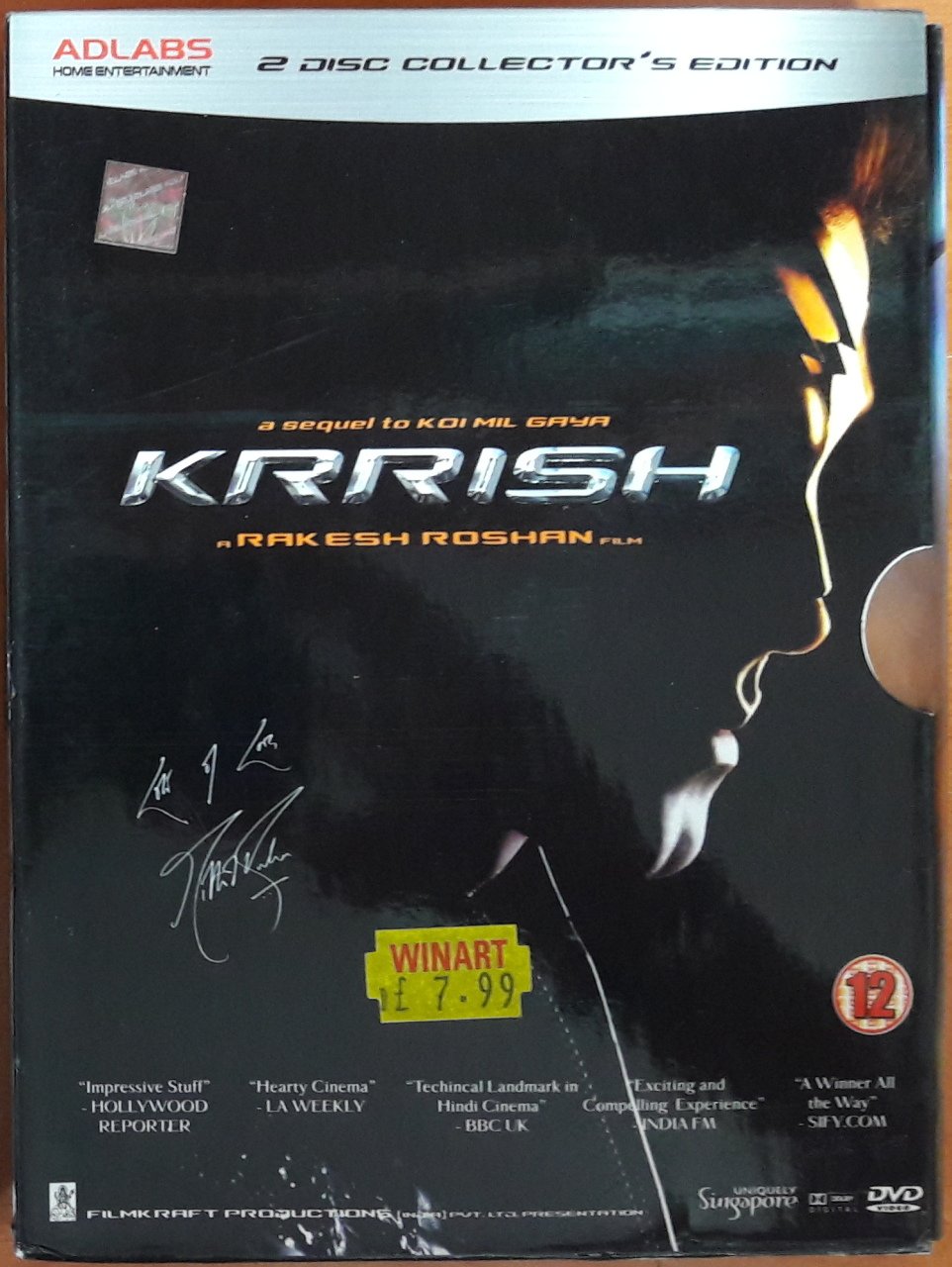 KRRISH - HİNT SİNEMASI - 2DVD 2.EL TR ALTYAZI YOK