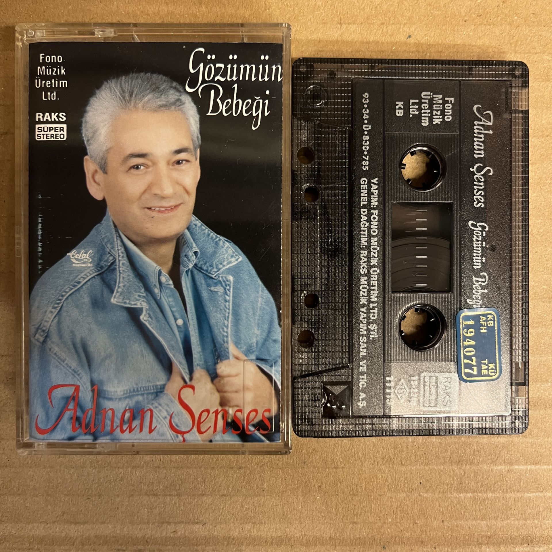 ADNAN ŞENSES - GÖZÜMÜN BEBEĞİ (1993) - KASET 2.EL
