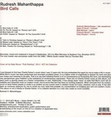 RUDRESH MAHANTHAPPA - BIRD CALLS (2015) - LP ACT MUSIC 180GR SIFIR PLAK