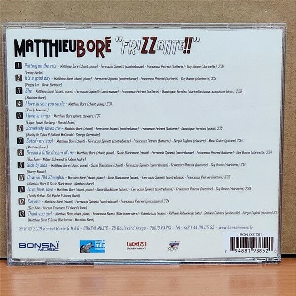 MATTHIEU BORÉ – FRIZZANTE!! (2009) - CD 2.EL