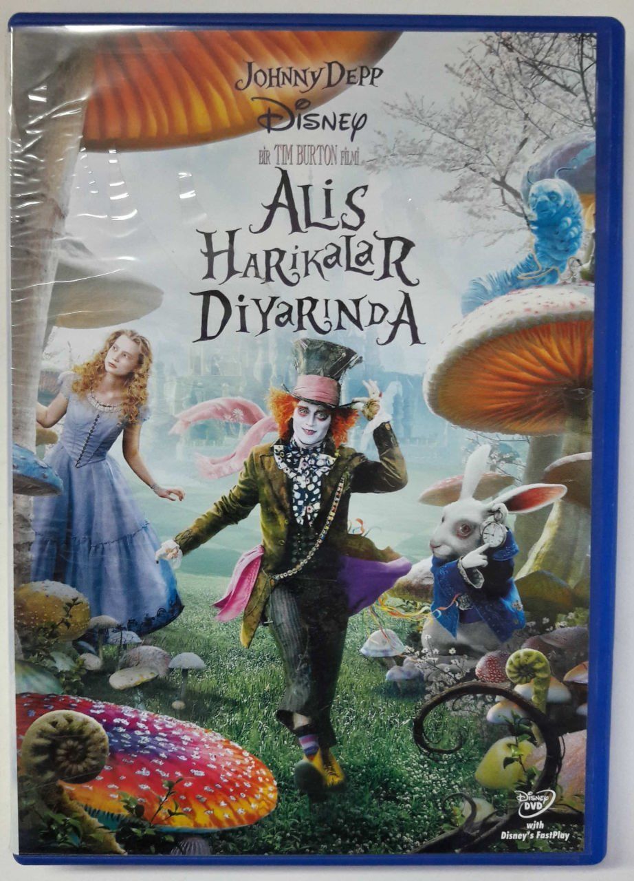 ALICE IN WONDERLAND - ALİS HARİKALAR DİYARINDA - JOHNNY DEPP - ANNE HATHAWAY - HELENA BONHAM CARTER  - TIM BURTON - DVD 2.EL