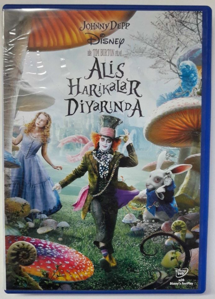 ALICE IN WONDERLAND - ALİS HARİKALAR DİYARINDA - JOHNNY DEPP - ANNE HATHAWAY - HELENA BONHAM CARTER  - TIM BURTON - DVD 2.EL