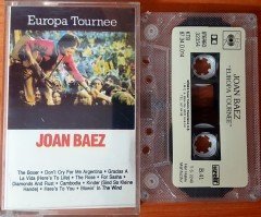 JOAN BAEZ - EUROPA TOURNEE (1987) TOPKAPI CASSETTE MADE IN TURKEY ''USED'' PAPER LABEL