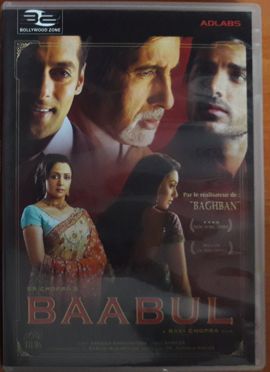 BAABUL - HİNT SİNEMASI - DVD 2.EL TR ALTYAZI YOK