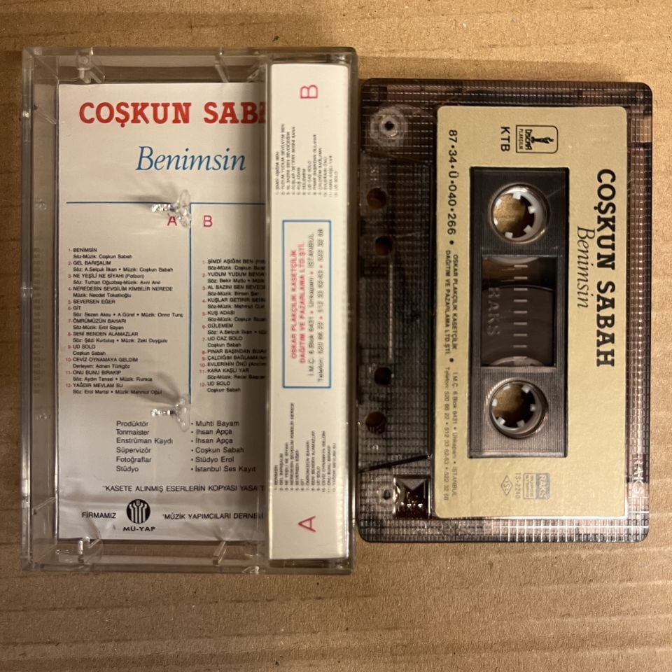 COŞKUN SABAH - BENİMSİN  (1987) - KASET 2.EL