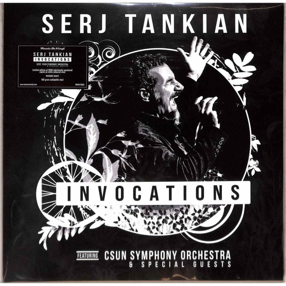 SERJ TANKIAN – INVOCATIONS (2023) - LP NUMBERED LIMITED EDITION WHITE VINYL RENKLİ SIFIR PLAK