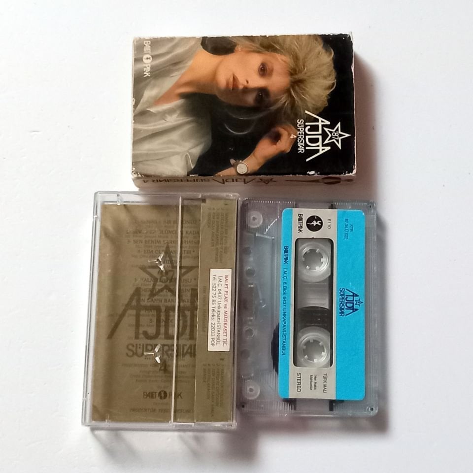 AJDA PEKKAN - SÜPERSTAR 4 \'87  (1987) - KASET SLIPCASE 2.EL