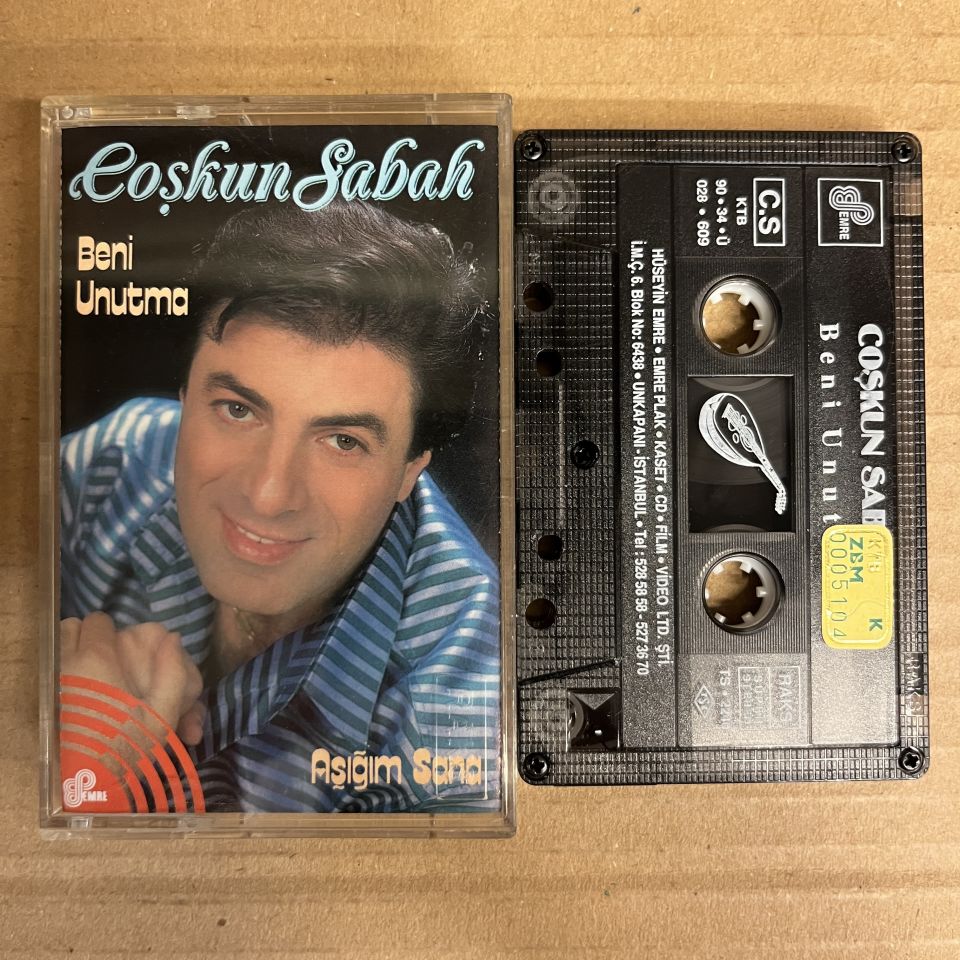 COŞKUN SABAH - BENİ UNUTMA / AŞIĞIM SANA (1990) - KASET 2.EL
