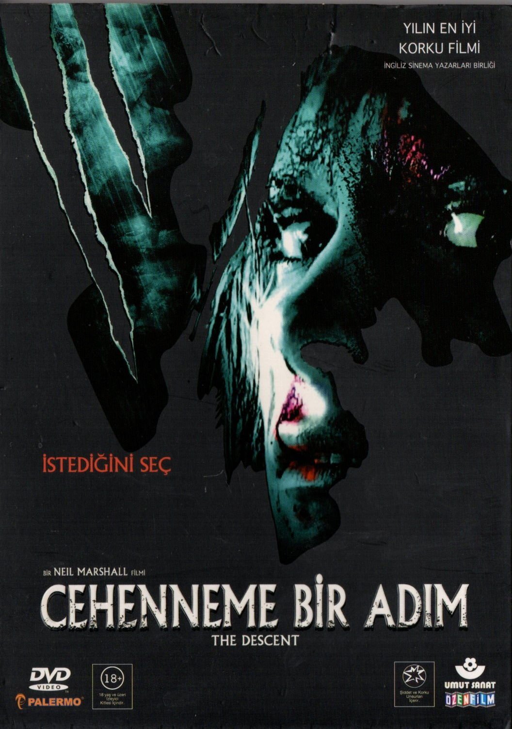 THE DESCENT - CEHENNEME BİR ADIM - NEIL MARSHALL - DVD KARTON CEKETLİ 2.EL