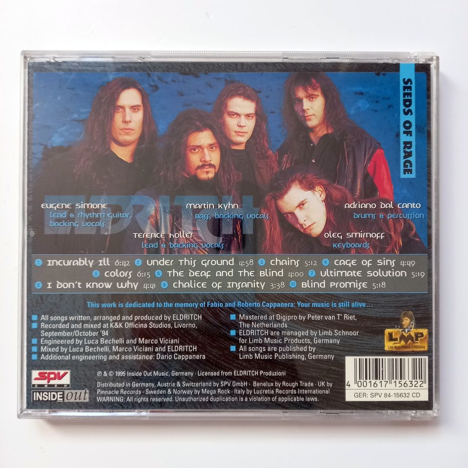 ELDRITCH – SEEDS OF RAGE (1995) - CD 2.EL