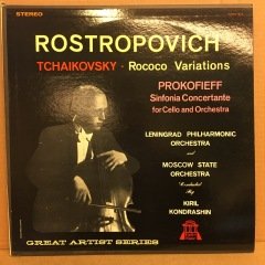 TCHAIKOVSKY ROCOCO VARIATIONS ROSTROPOVICH KONDRASHIN 2.EL PLAK