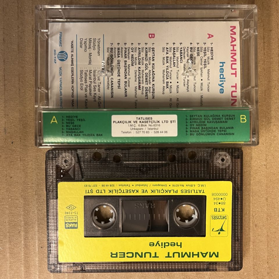 MAHMUT TUNCER - HEDİYE (1988) - KASET 2.EL