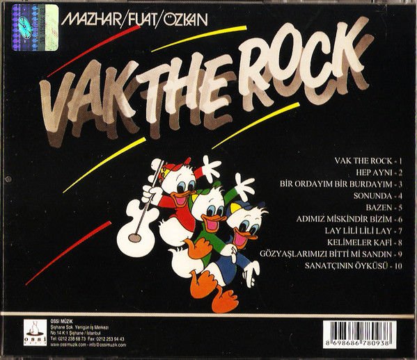 MFÖ / MAZHAR FUAT ÖZKAN - VAK THE ROCK (1986) - 2011 BASKI CD SIFIR